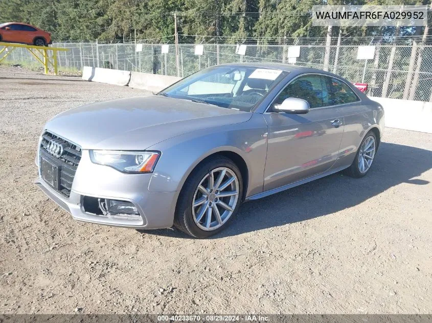 WAUMFAFR6FA029952 2015 Audi A5 2.0T Premium