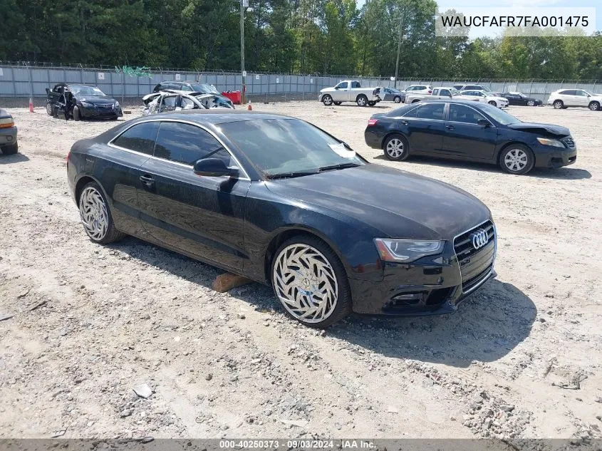 WAUCFAFR7FA001475 2015 Audi A5 2.0T Premium