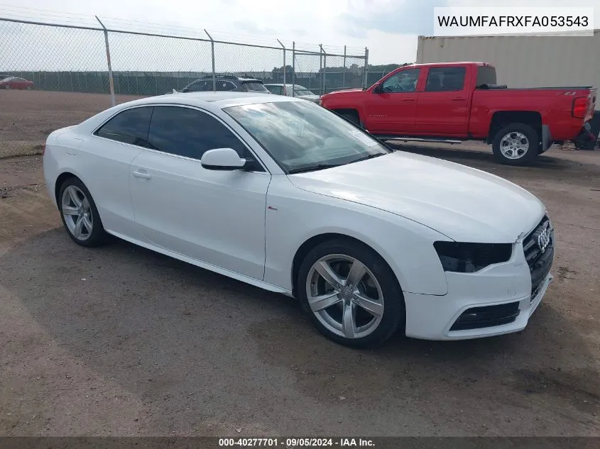 WAUMFAFRXFA053543 2015 Audi A5 2.0T Premium