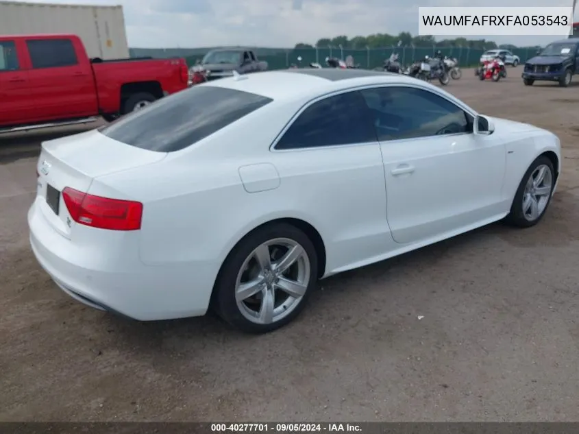 WAUMFAFRXFA053543 2015 Audi A5 2.0T Premium