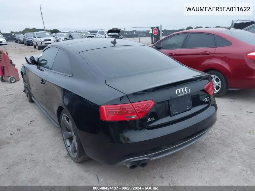 WAUMFAFR5FA011622 2015 Audi A5 Premium Plus