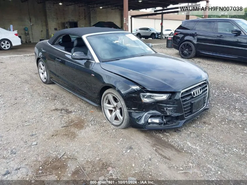 WAUMFAFH9FN007038 2015 Audi A5 Premium Plus