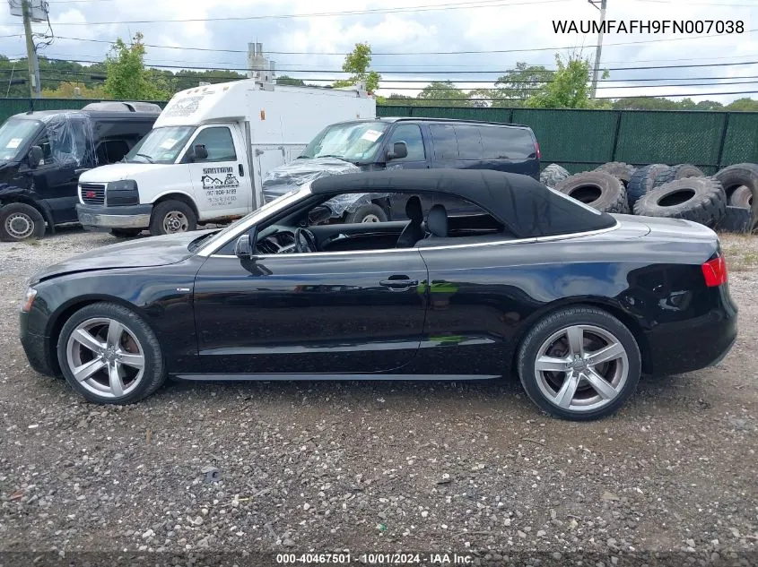 WAUMFAFH9FN007038 2015 Audi A5 Premium Plus