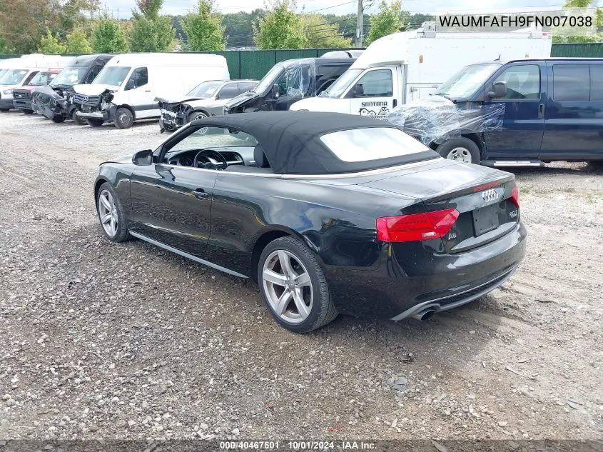 WAUMFAFH9FN007038 2015 Audi A5 Premium Plus