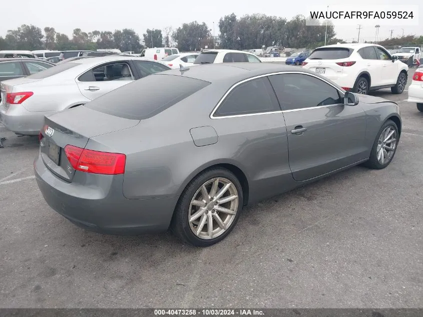 WAUCFAFR9FA059524 2015 Audi A5 2.0T Premium