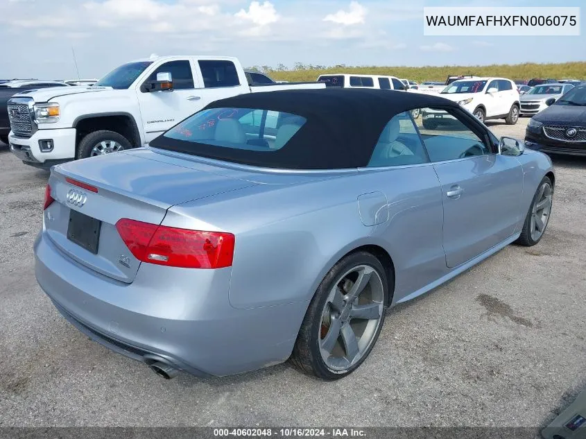 WAUMFAFHXFN006075 2015 Audi A5 2.0T Premium