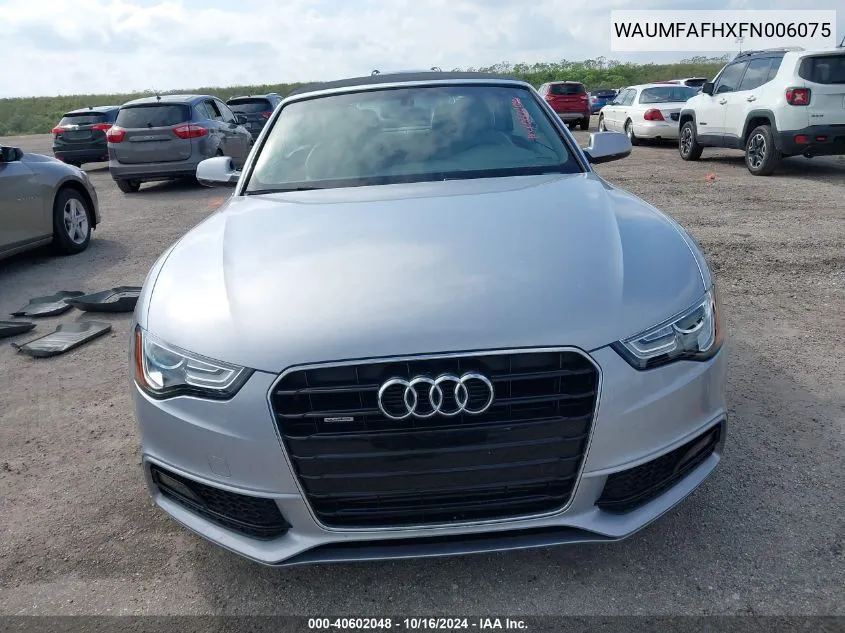 WAUMFAFHXFN006075 2015 Audi A5 2.0T Premium