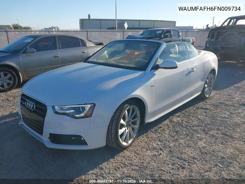 2015 Audi A5 2.0T Premium VIN: WAUMFAFH6FN009734 Lot: 40883787