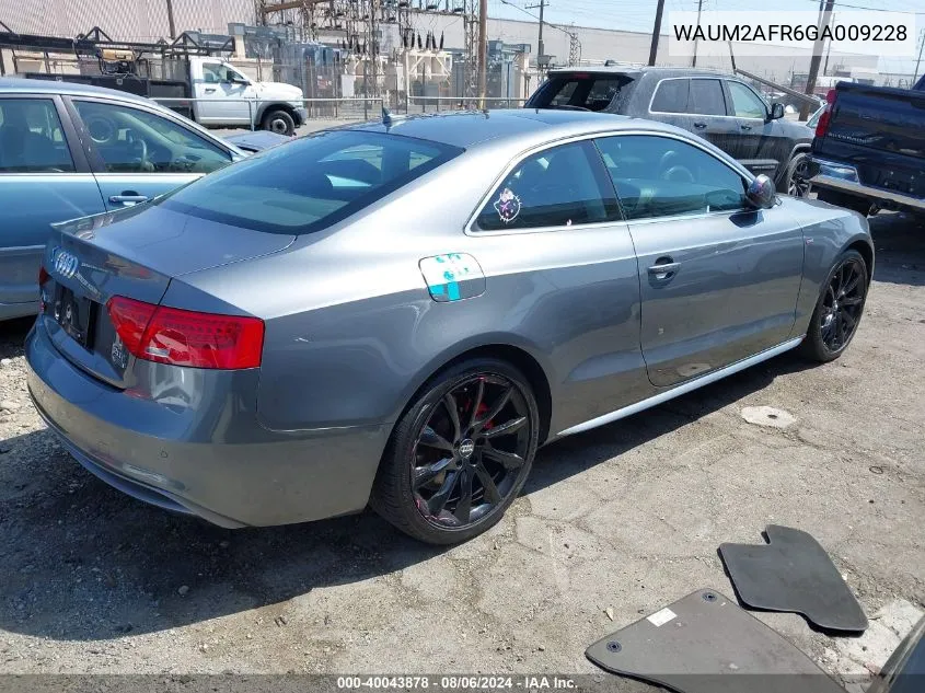 WAUM2AFR6GA009228 2016 Audi A5 2.0T Premium