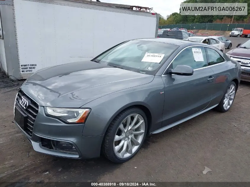 WAUM2AFR1GA006267 2016 Audi A5 2.0T Premium