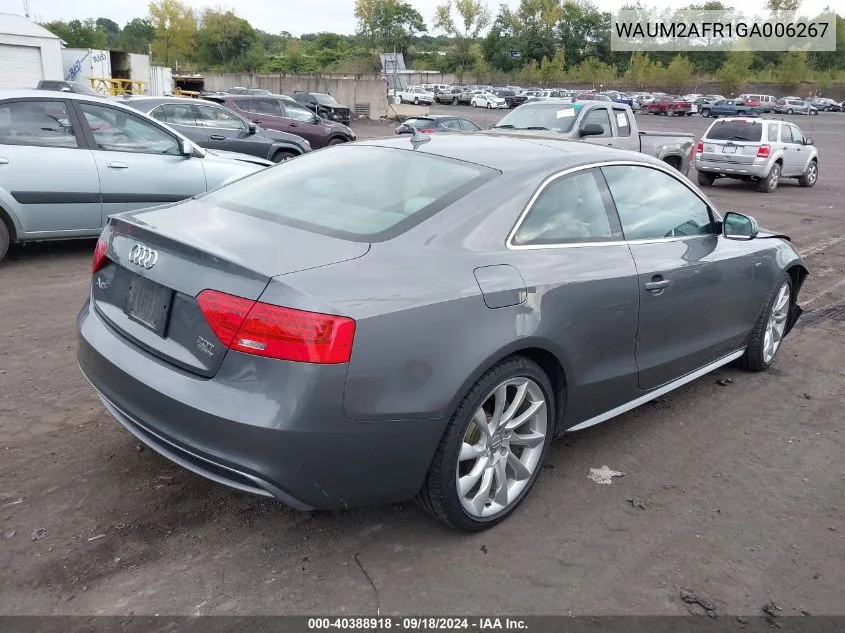 WAUM2AFR1GA006267 2016 Audi A5 2.0T Premium