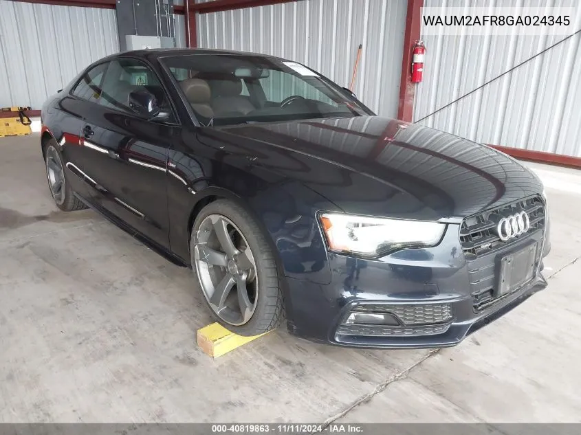 2016 Audi A5 2.0T Premium VIN: WAUM2AFR8GA024345 Lot: 40819863