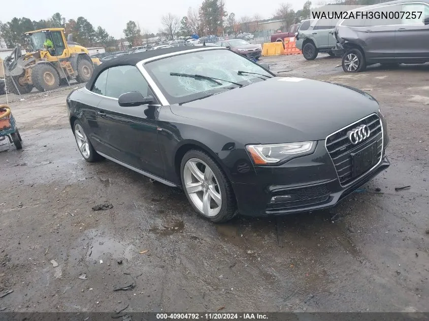 2016 Audi A5 2.0T Premium VIN: WAUM2AFH3GN007257 Lot: 40904792