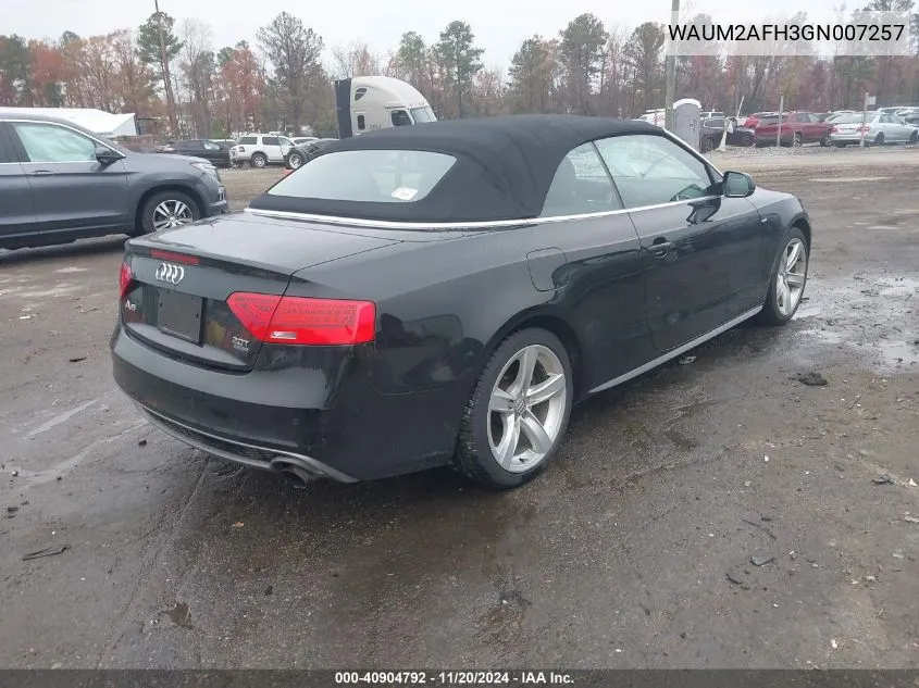 2016 Audi A5 2.0T Premium VIN: WAUM2AFH3GN007257 Lot: 40904792