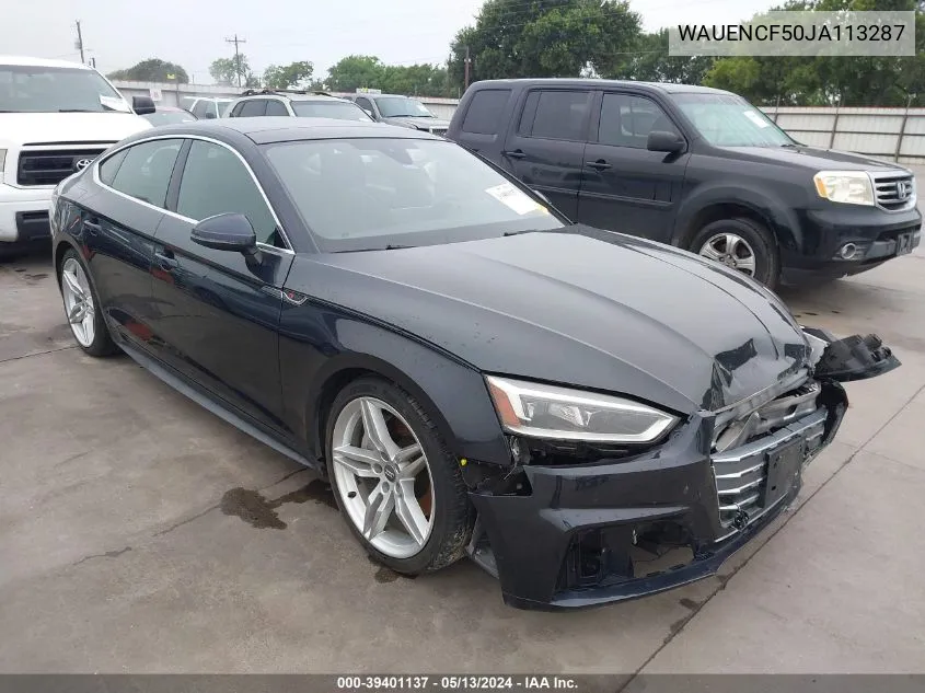 WAUENCF50JA113287 2018 Audi A5 2.0T Premium