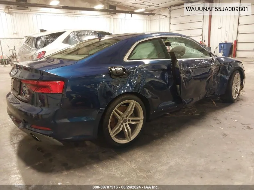 WAUUNAF55JA009801 2018 Audi A5 2.0T Premium