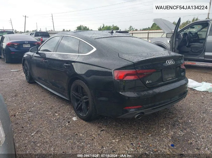 2018 Audi A5 2.0T Premium VIN: WAUENCF54JA134224 Lot: 39871826