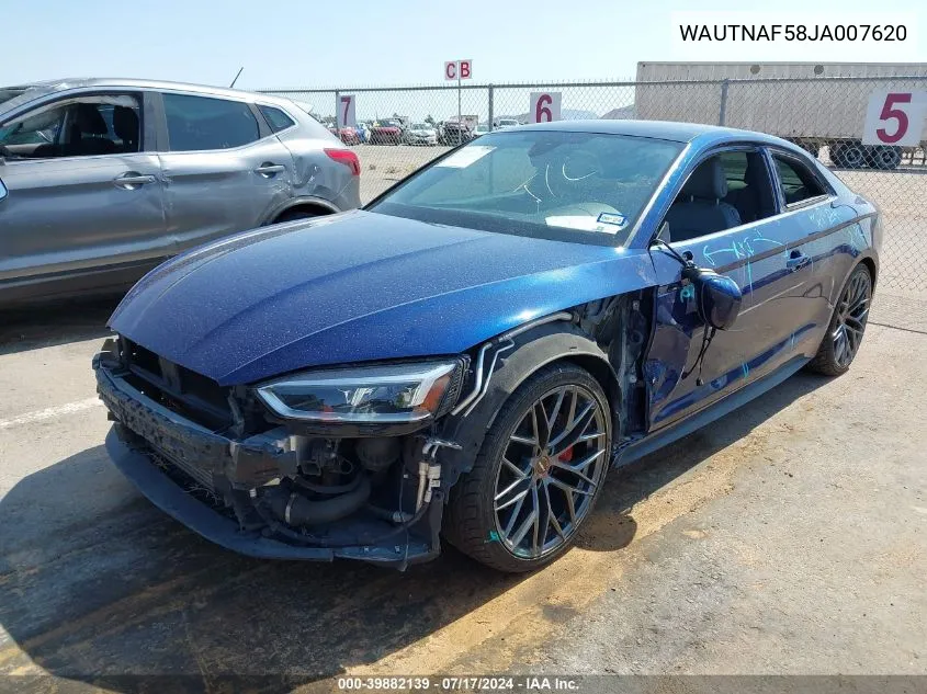 WAUTNAF58JA007620 2018 Audi A5 2.0T Premium