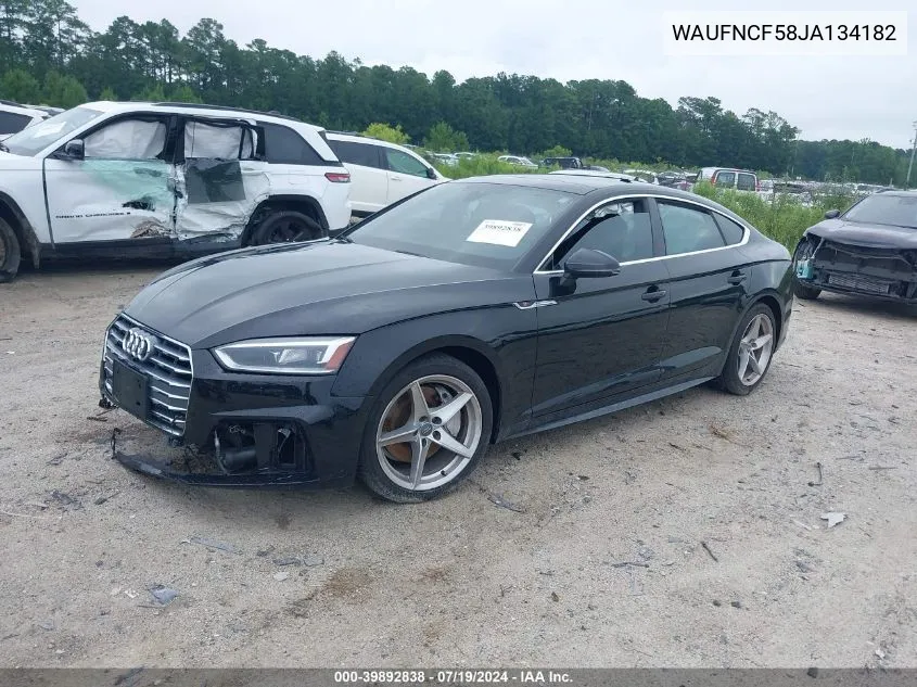 WAUFNCF58JA134182 2018 Audi A5 2.0T Premium