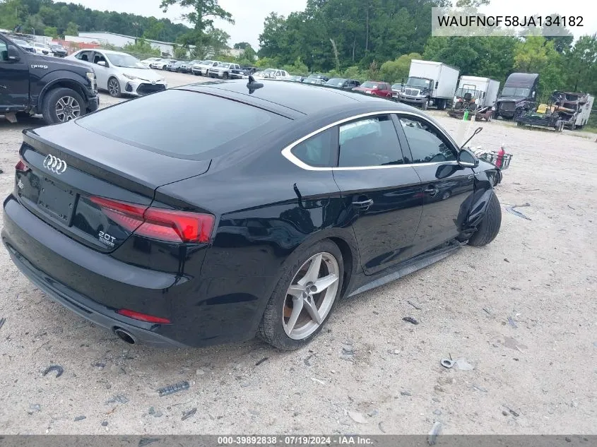 2018 Audi A5 2.0T Premium VIN: WAUFNCF58JA134182 Lot: 39892838