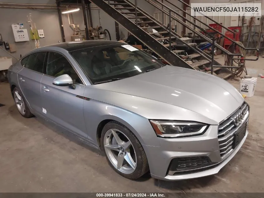 WAUENCF50JA115282 2018 Audi A5 2.0T Premium