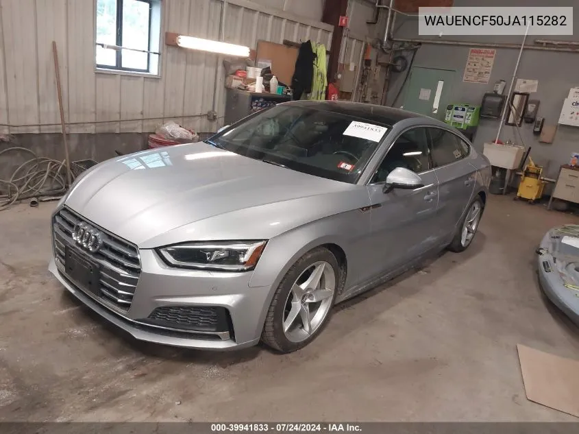 WAUENCF50JA115282 2018 Audi A5 2.0T Premium