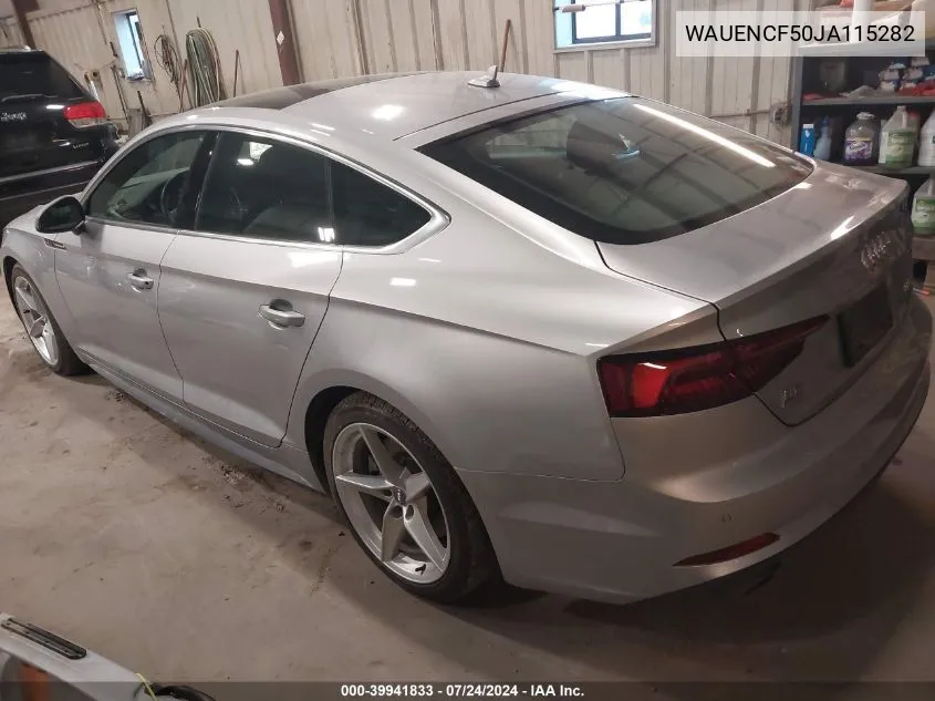 WAUENCF50JA115282 2018 Audi A5 2.0T Premium