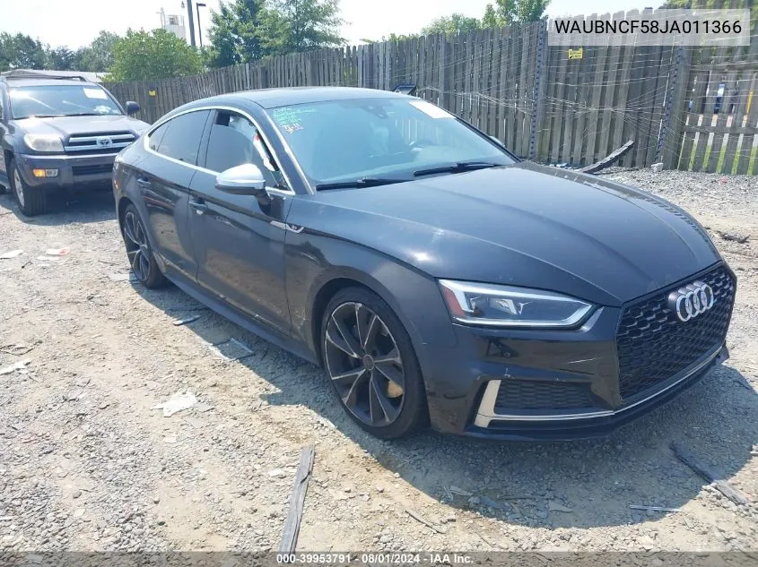 2018 Audi A5 2.0T Premium VIN: WAUBNCF58JA011366 Lot: 39953791