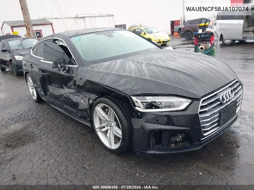 2018 Audi A5 2.0T Premium VIN: WAUENCF58JA107074 Lot: 39956355