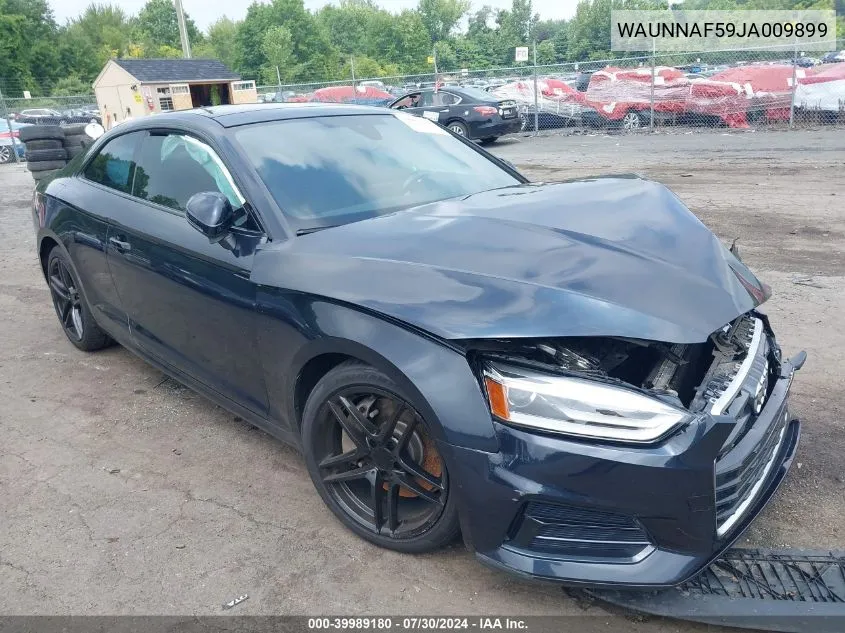 2018 Audi A5 2.0T Premium VIN: WAUNNAF59JA009899 Lot: 39989180