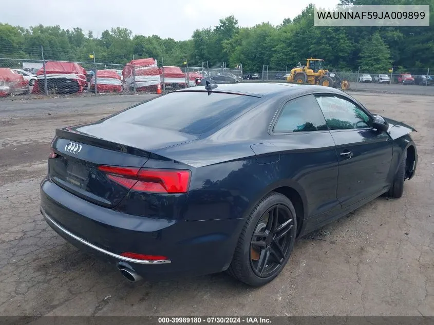 WAUNNAF59JA009899 2018 Audi A5 2.0T Premium