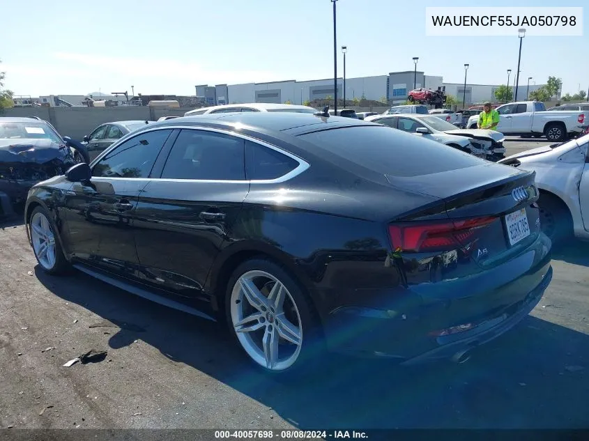 WAUENCF55JA050798 2018 Audi A5 2.0T Premium