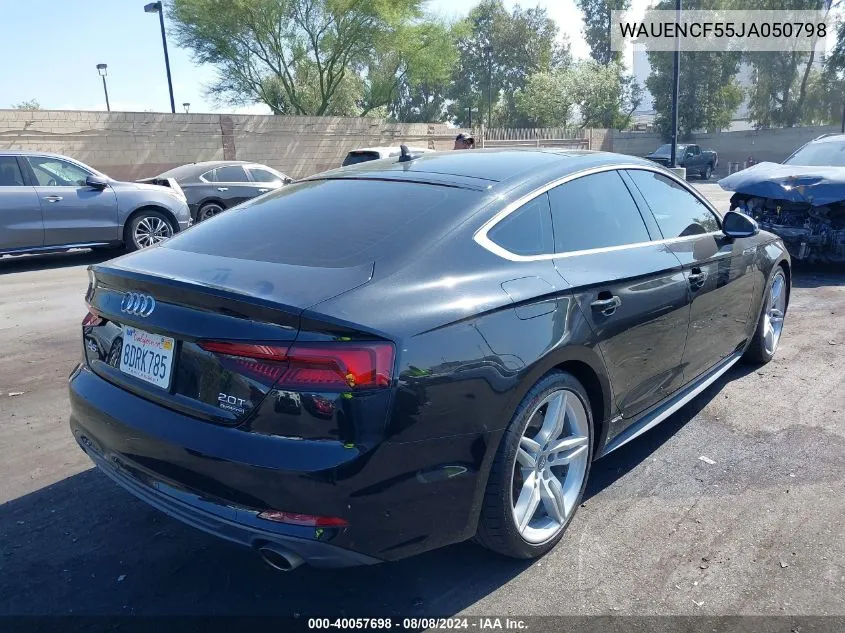 WAUENCF55JA050798 2018 Audi A5 2.0T Premium