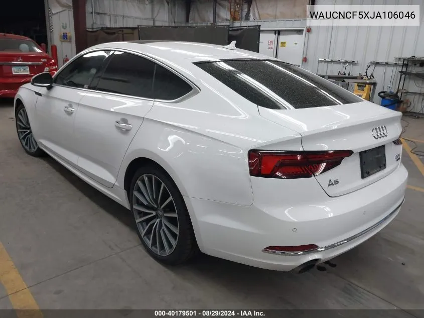 WAUCNCF5XJA106046 2018 Audi A5 2.0T Premium