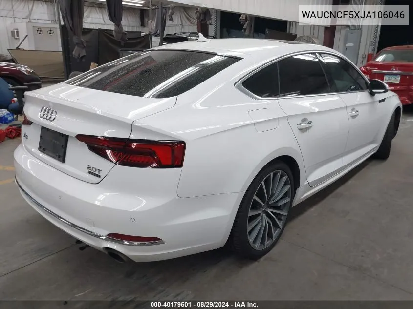 WAUCNCF5XJA106046 2018 Audi A5 2.0T Premium