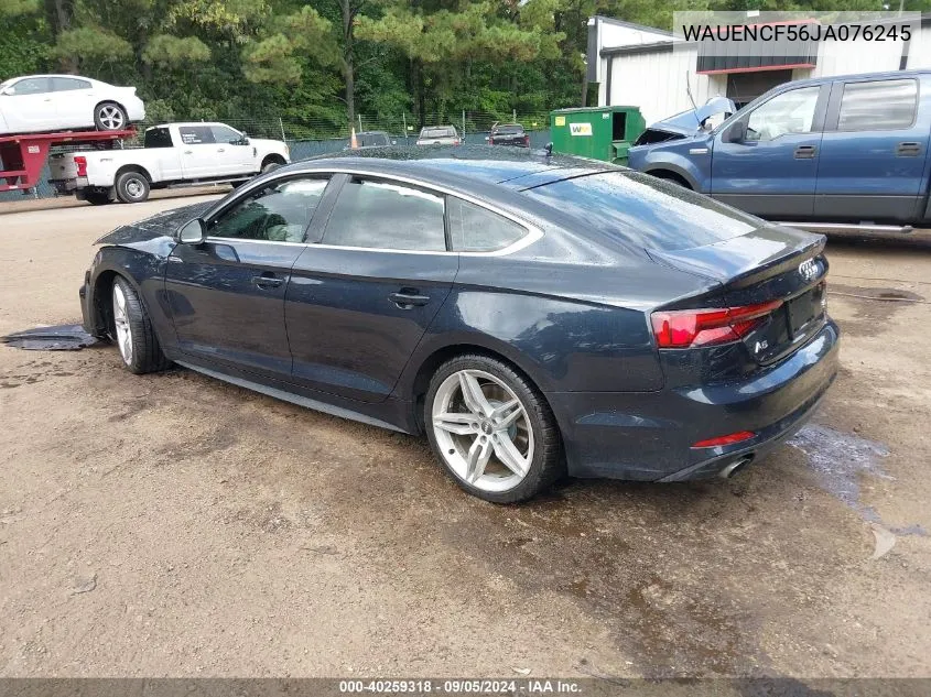 WAUENCF56JA076245 2018 Audi A5 2.0T Premium