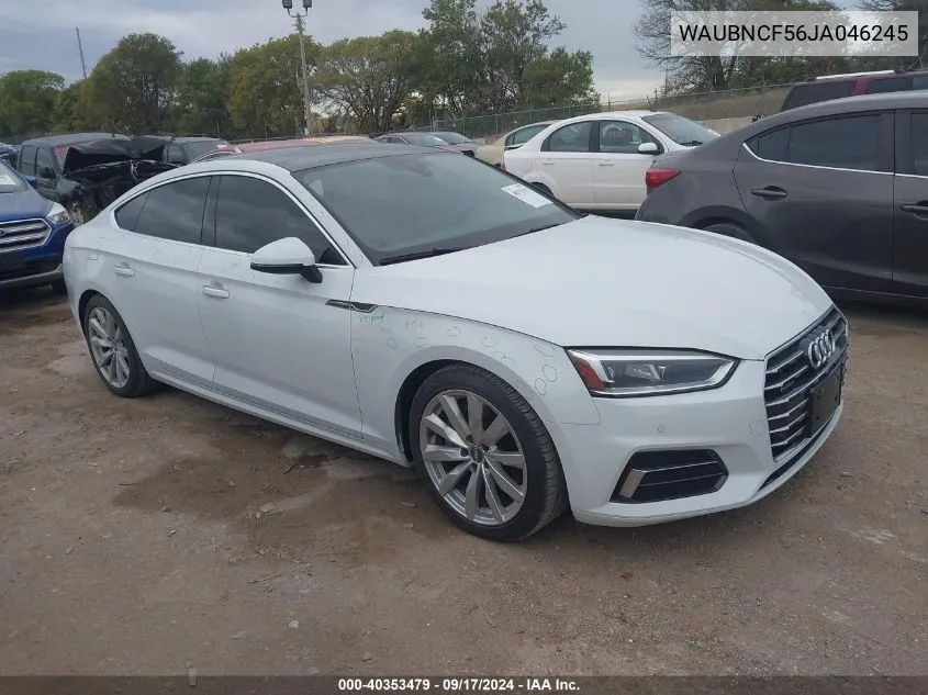 2018 Audi A5 2.0T Premium VIN: WAUBNCF56JA046245 Lot: 40353479