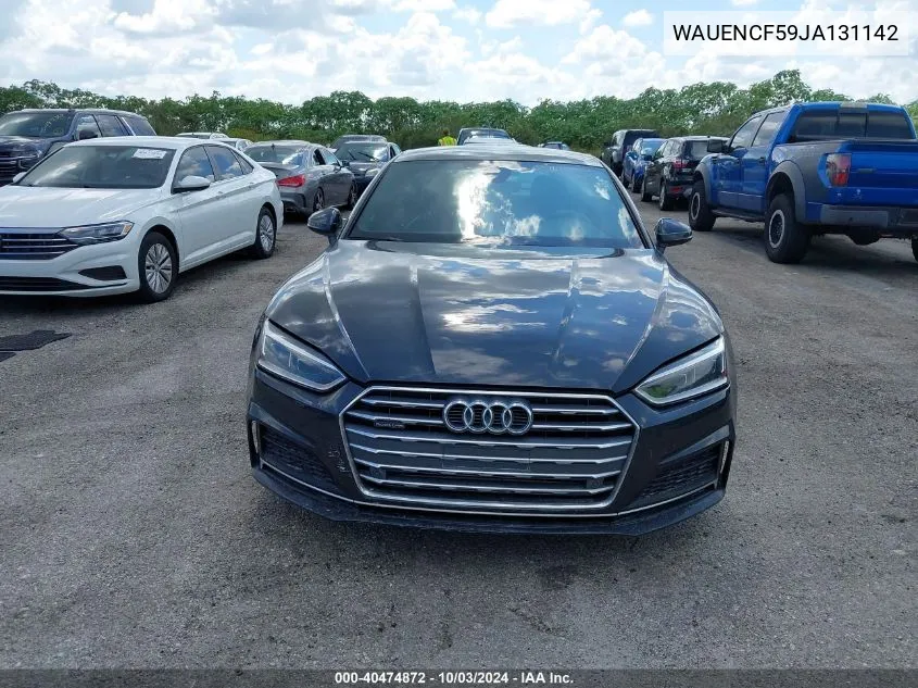 WAUENCF59JA131142 2018 Audi A5 2.0T Premium