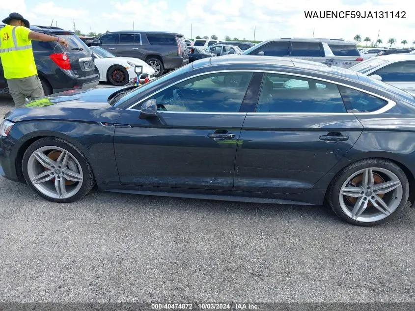 2018 Audi A5 2.0T Premium VIN: WAUENCF59JA131142 Lot: 40474872