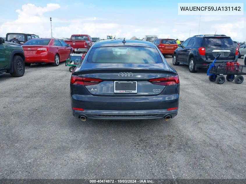 WAUENCF59JA131142 2018 Audi A5 2.0T Premium