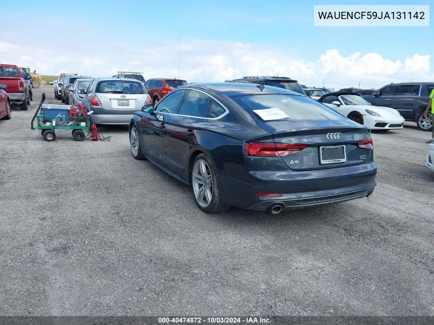 2018 Audi A5 2.0T Premium VIN: WAUENCF59JA131142 Lot: 40474872