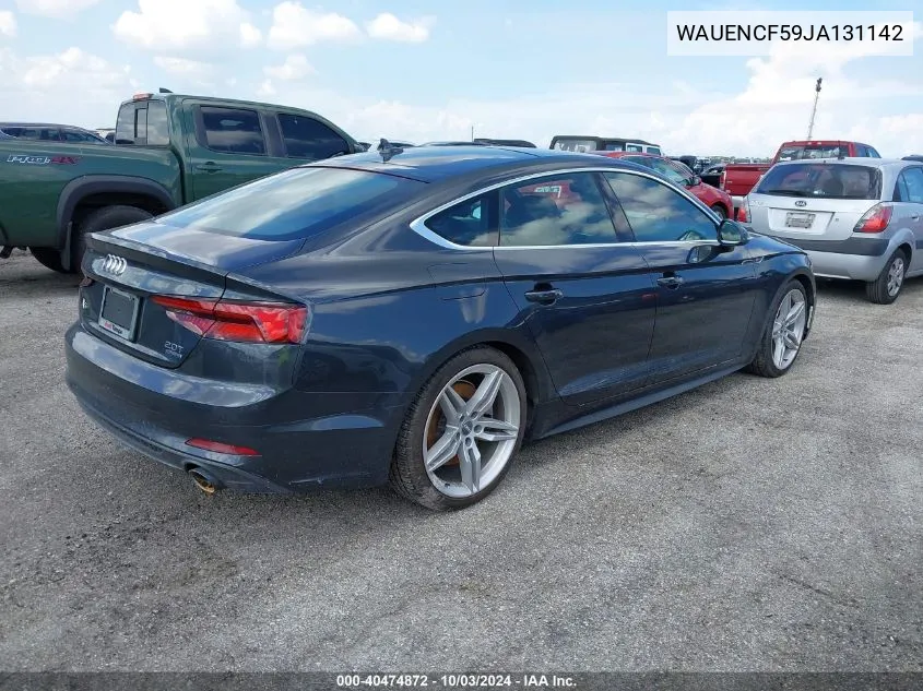 WAUENCF59JA131142 2018 Audi A5 2.0T Premium