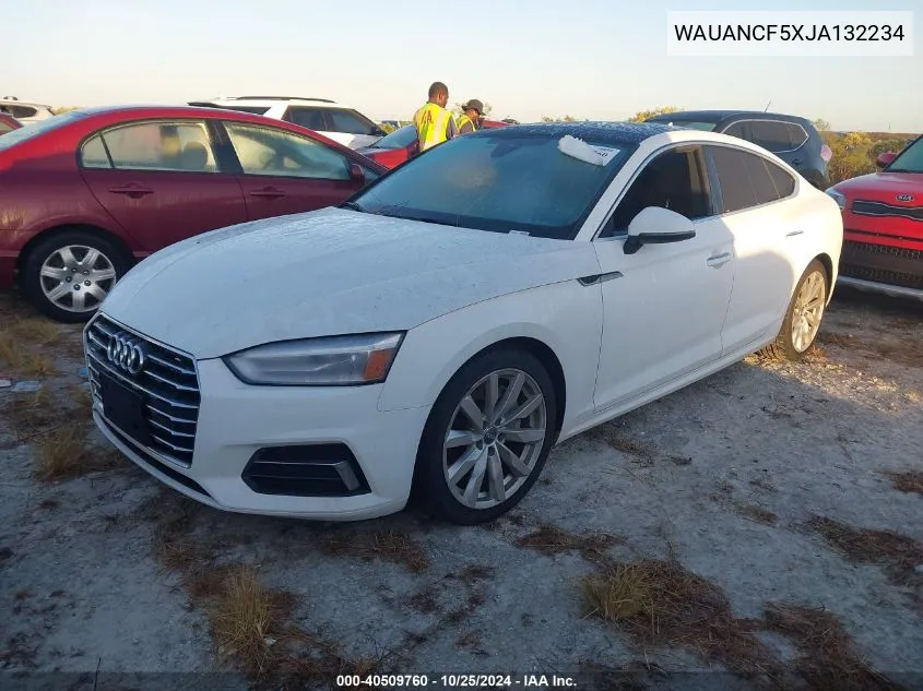 2018 Audi A5 2.0T Premium VIN: WAUANCF5XJA132234 Lot: 40509760