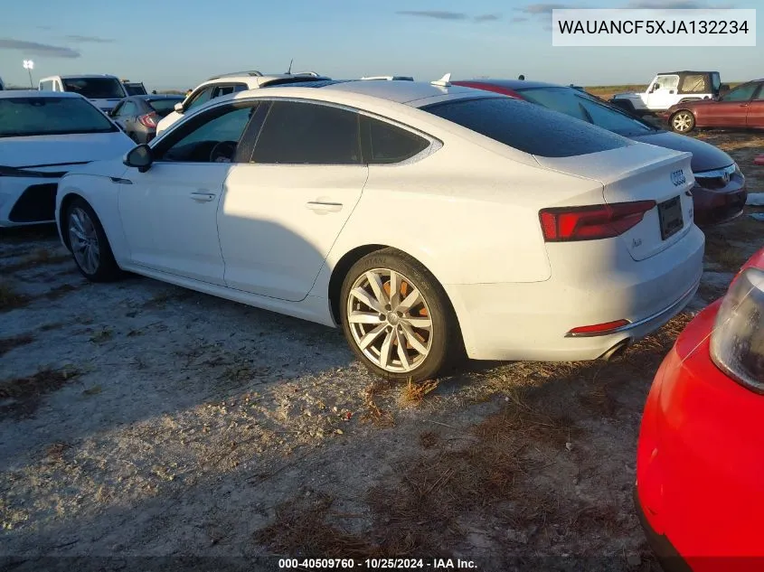 2018 Audi A5 2.0T Premium VIN: WAUANCF5XJA132234 Lot: 40509760