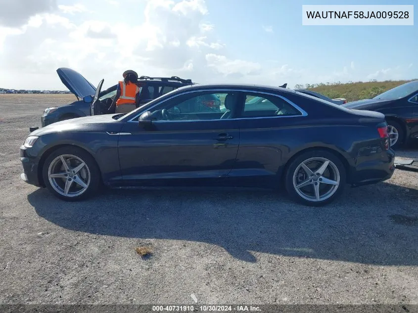 WAUTNAF58JA009528 2018 Audi A5 2.0T Premium