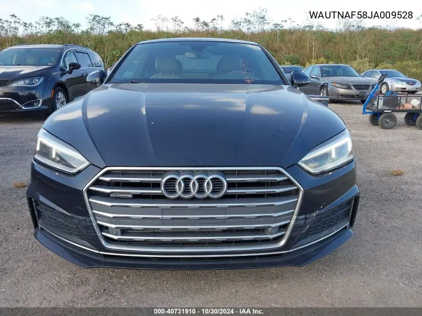 2018 Audi A5 2.0T Premium VIN: WAUTNAF58JA009528 Lot: 40731910