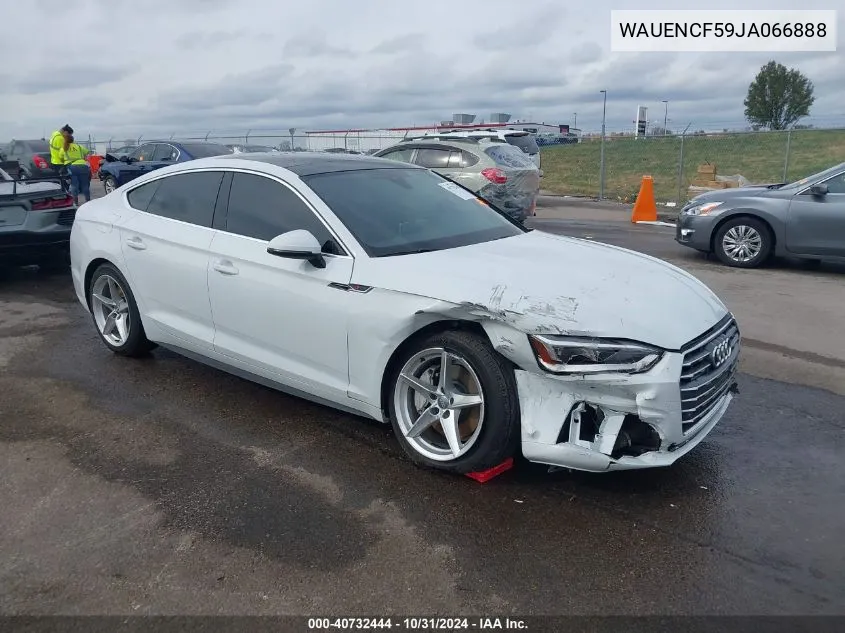 2018 Audi A5 2.0T Premium VIN: WAUENCF59JA066888 Lot: 40732444