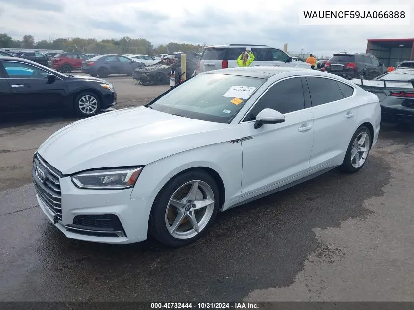 2018 Audi A5 2.0T Premium VIN: WAUENCF59JA066888 Lot: 40732444