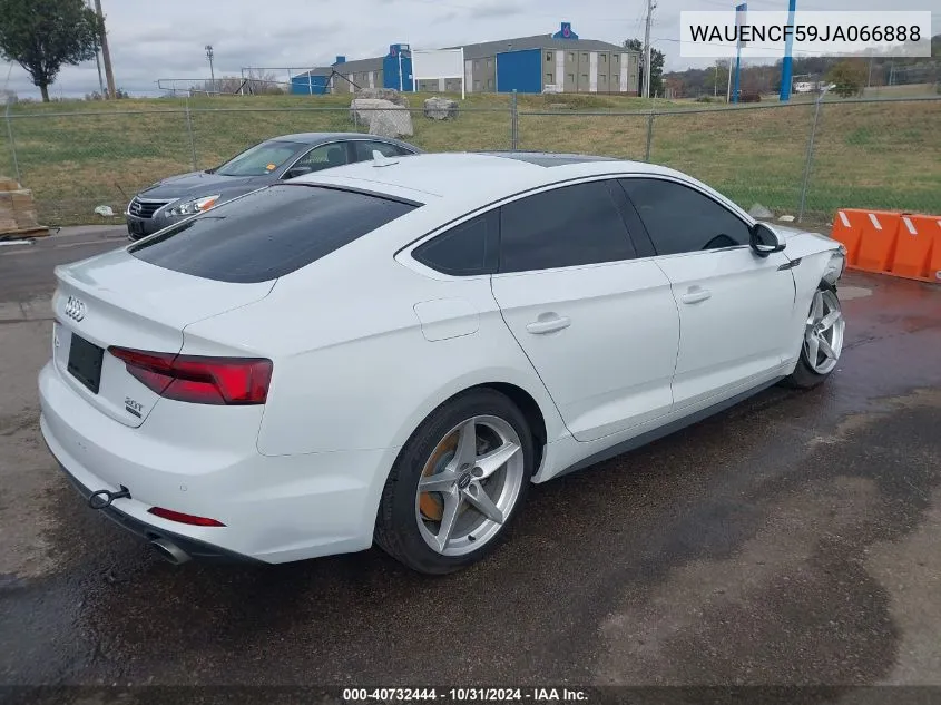 2018 Audi A5 2.0T Premium VIN: WAUENCF59JA066888 Lot: 40732444