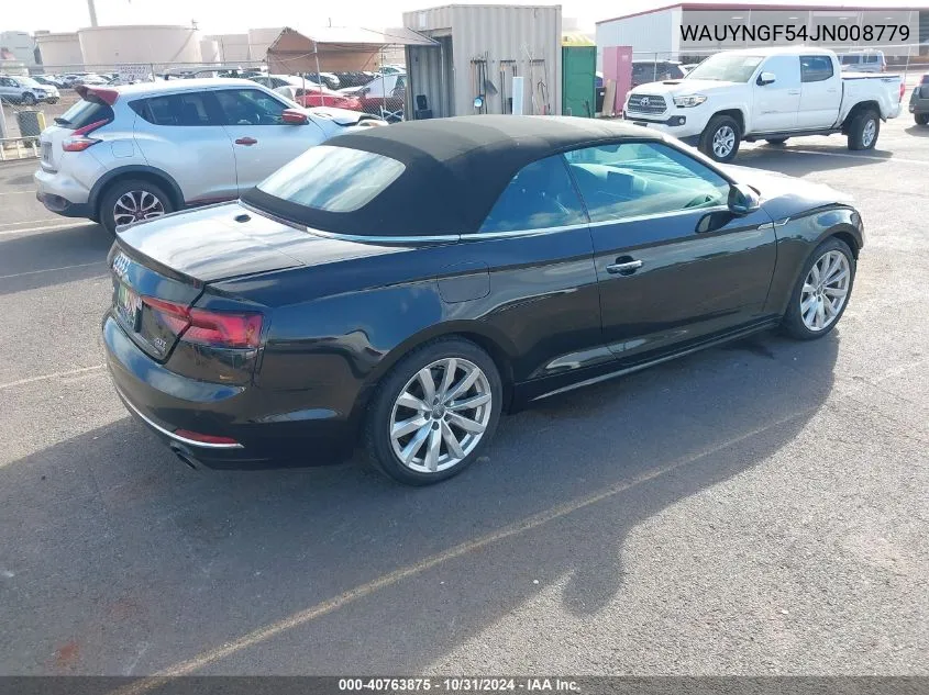 2018 Audi A5 Premium Plus VIN: WAUYNGF54JN008779 Lot: 40763875